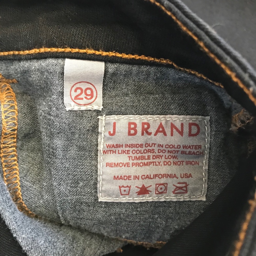NWT J Brand Scarlett cigarette black Jeans - Picture 4 of 6